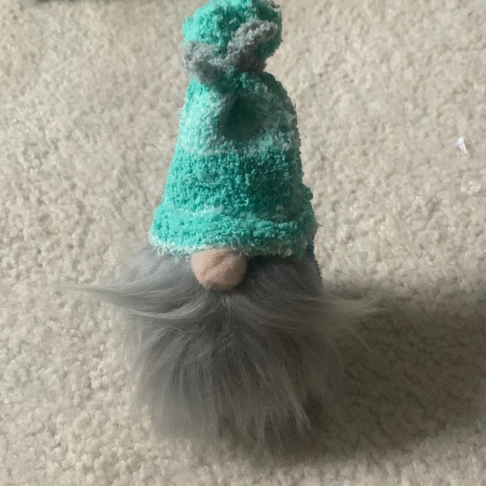 Fuzzy stuffed gnome